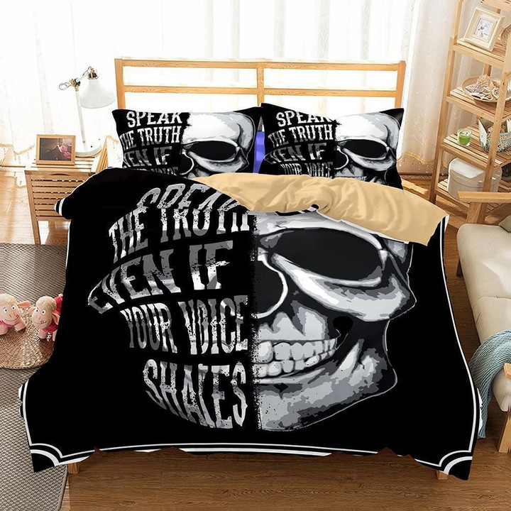 Speak The Truth Even If Your Voice Shakes Skull CL09120336MDB Bedding Sets