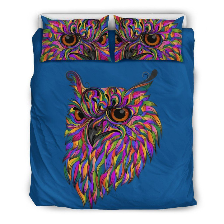 Head Owl Colorful Art CL05110491MDB Bedding Sets
