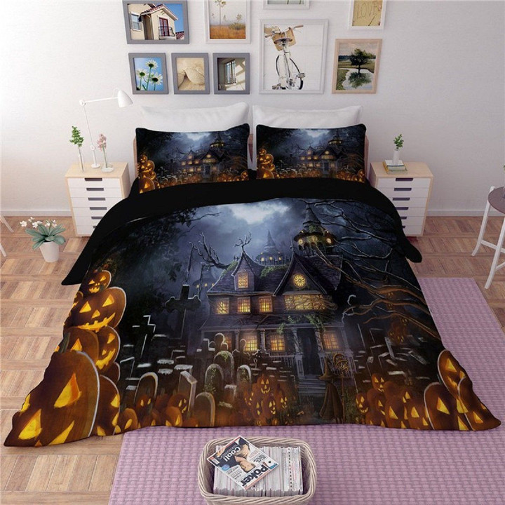 Creepy Halloween House CLM0611096B Bedding Sets