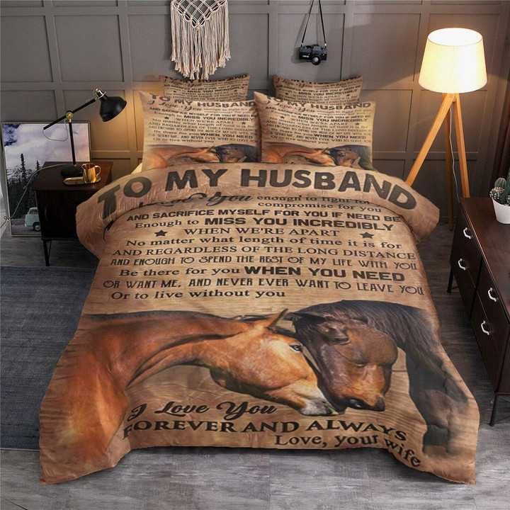 To My Husband Horse BT0901451B Bedding Sets