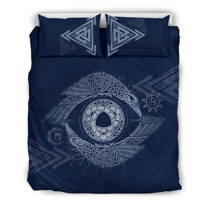 Viking bedding set â€“ Odinâ€™s eye and raven NN8