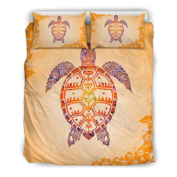 Hawaii Turtle And Hibiscus Bedding Set â€“ AH â€“ J9