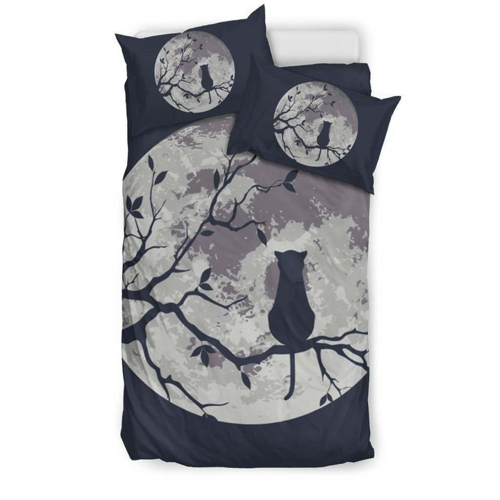Moon And Cat Bedding Set