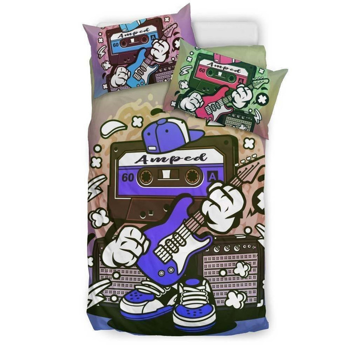 Amped Guitar Bedding Set for Musicians and Music Freaks