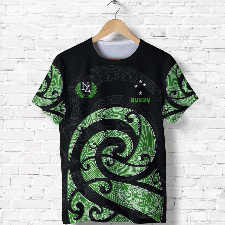 New Zealand Maori Rugby Kirituhi Tattoo All Over Print T-shirt