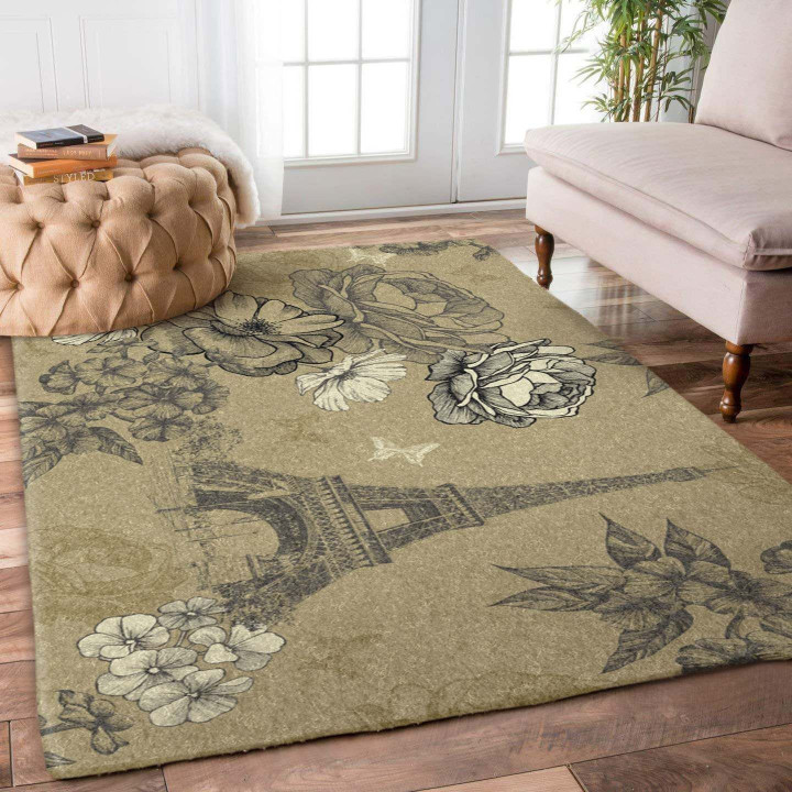 Eiffel Tower With Floral0309042R Rug