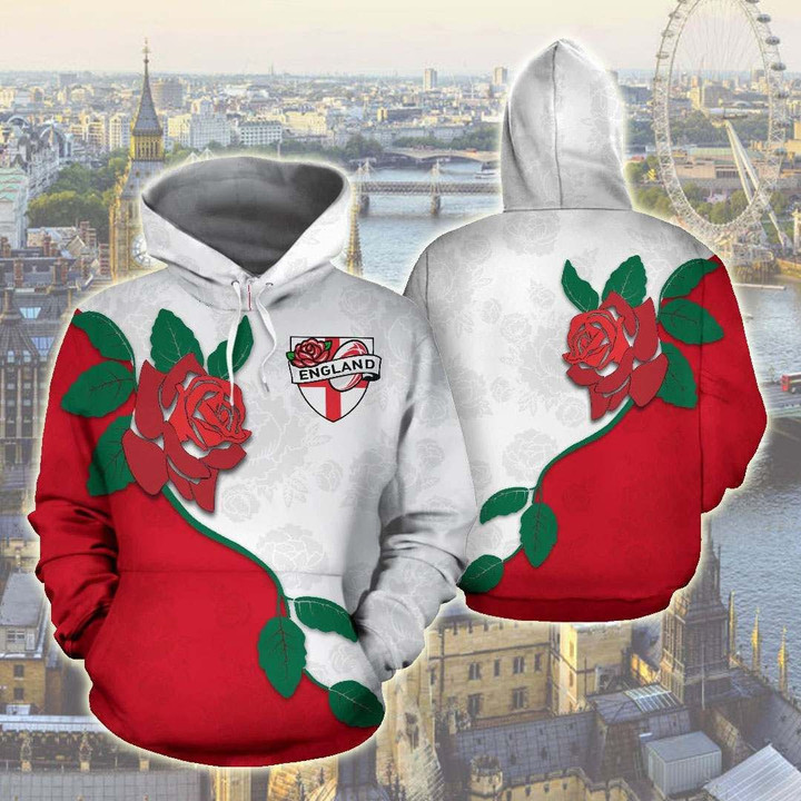 England Rugby Champion All Over Print Hoodies