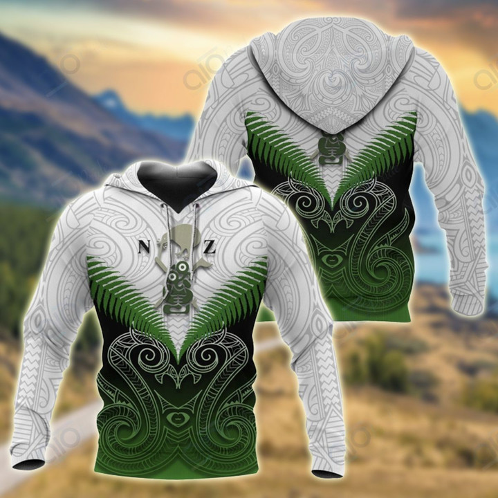 Maori Manaia Green Rugby All Over Print Shirts