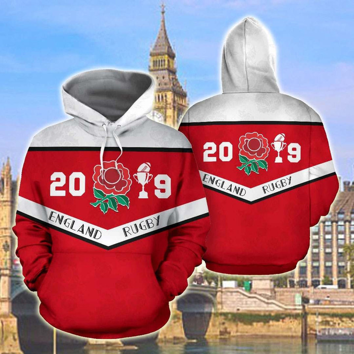 England Rugby Champion 2019 All Over Print Hoodies