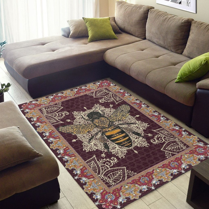 Bee The Red Bee Rug