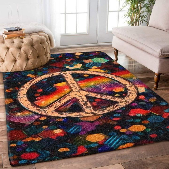 Hippie Peace Color Rug