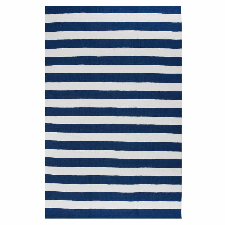 Nantucket Blue And White Striped CLA1410529R Rug