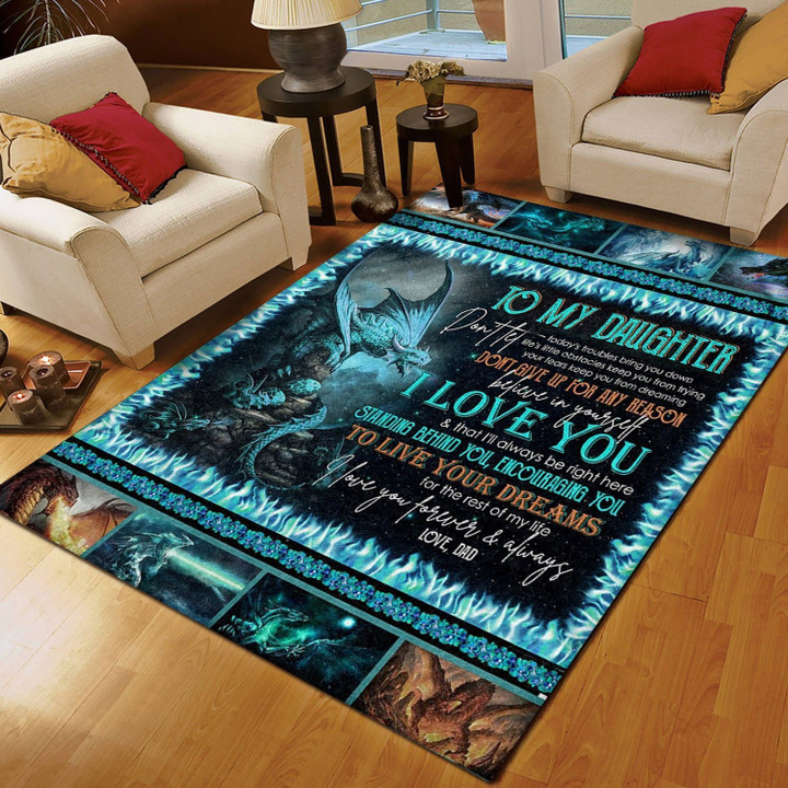 Dragon Dad To Daughter CL11120179MDR Rug