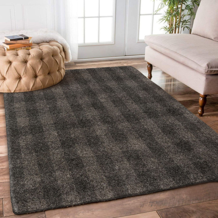 Brown And Grey Plaid DN1501016R Rug