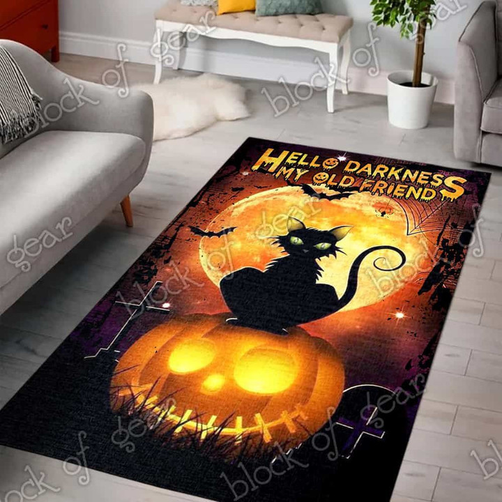 Black Cat Hello Darkness My Old Friend CL11100012MDR Rug