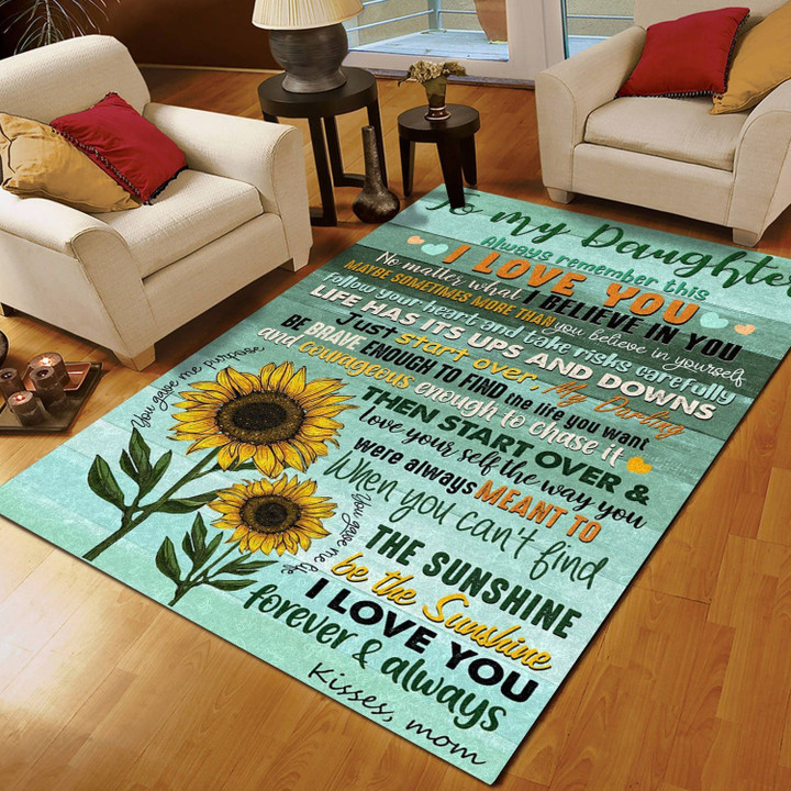 Sunflower To My Daughter From Mom CL16110961MDR Rug