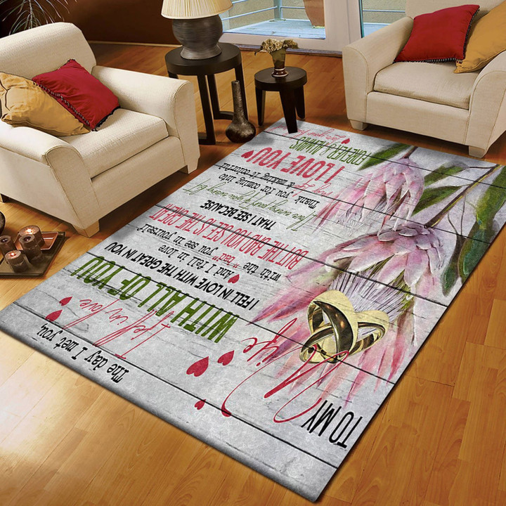 Protea Flower To My Wife Your Husband CL16110841MDR Rug