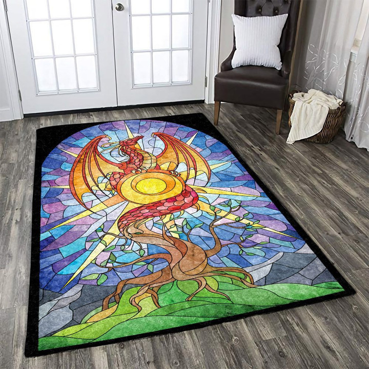 Stained Glass Dragon DV1111051R Rug
