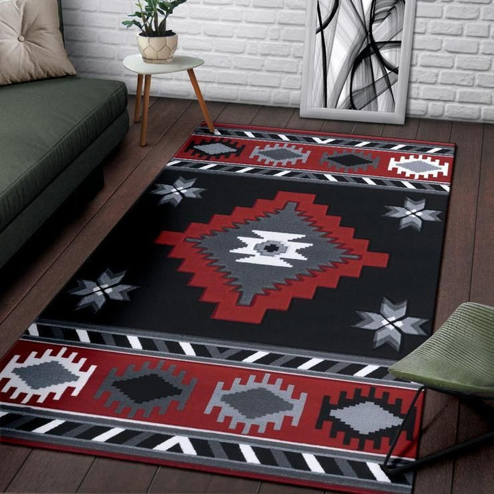 Native Americand Embossed Motifs CLM1110266M Rug