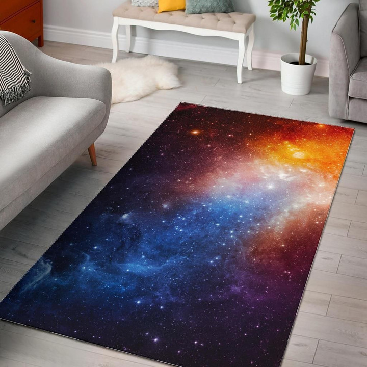 Fiery Universe Nebula Galaxy Space CL17100298MDR Rug