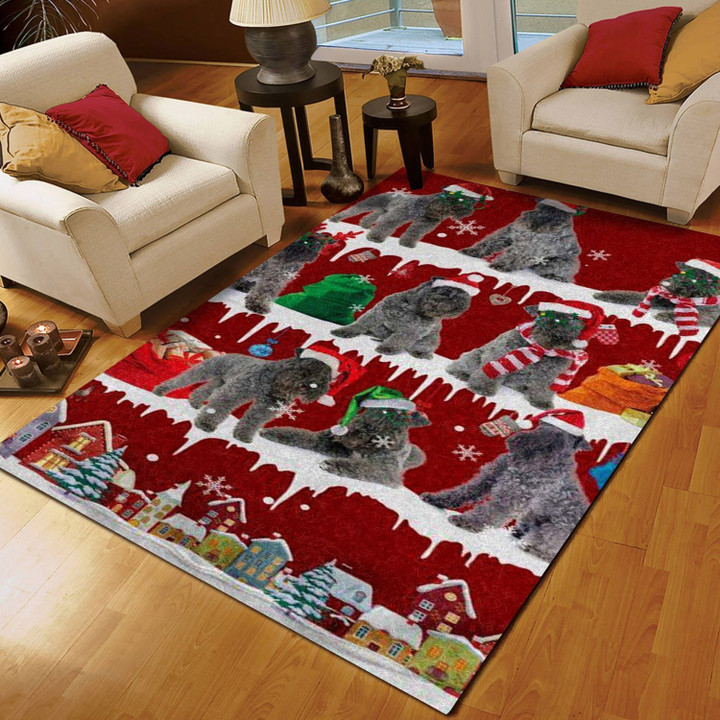 Kerry Blue Terrier Snow Christmas CL11120249MDR Rug