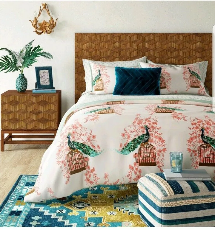 Peacock Bedding Set