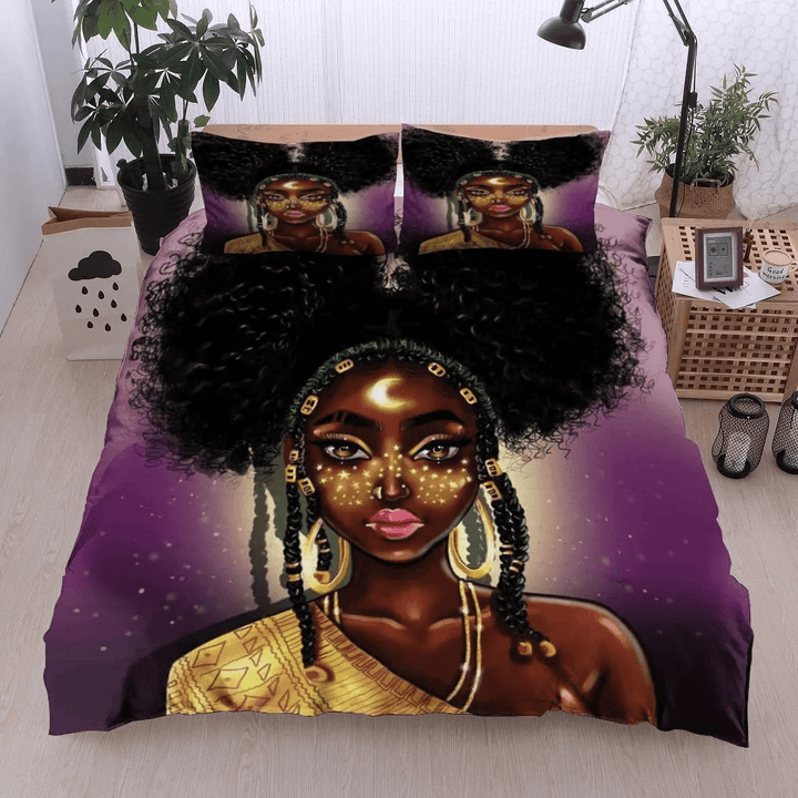 Black Women Bedding Set