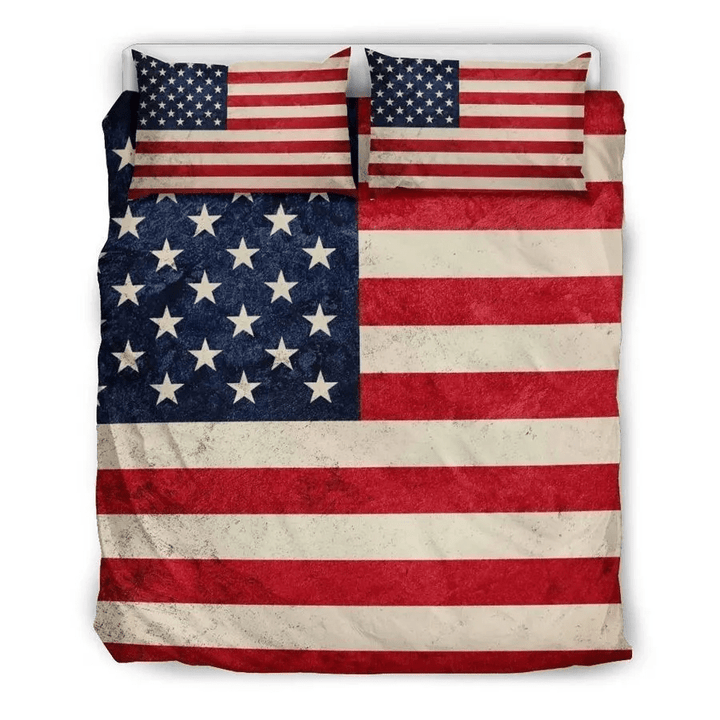 Rough American Flag Patriotic Bedding Set