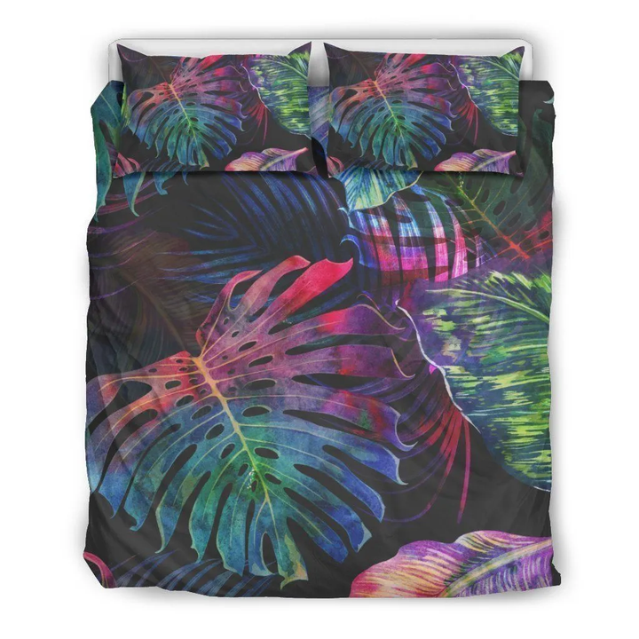 Colorful Tropical Leaves Bedding Set