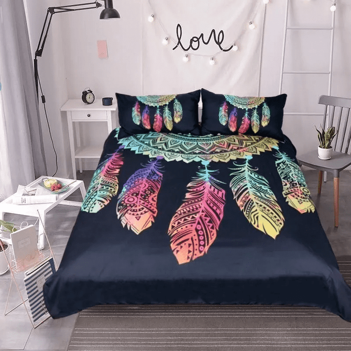 Rainbow Mandala Bedding Set