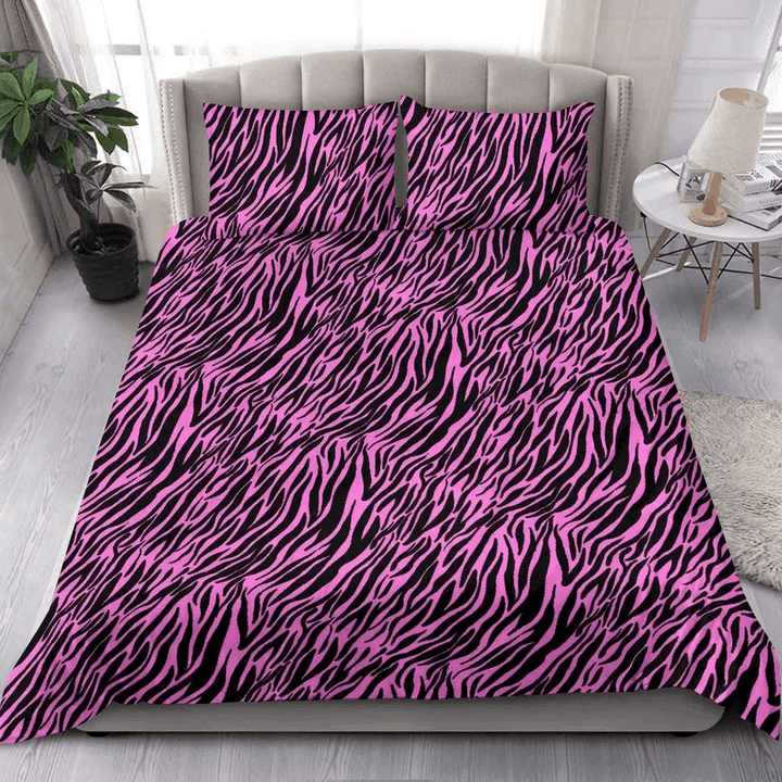 Pink Zebra Bedding Set