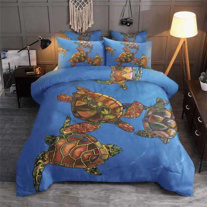 Sea Turtle Blue Bedding Set