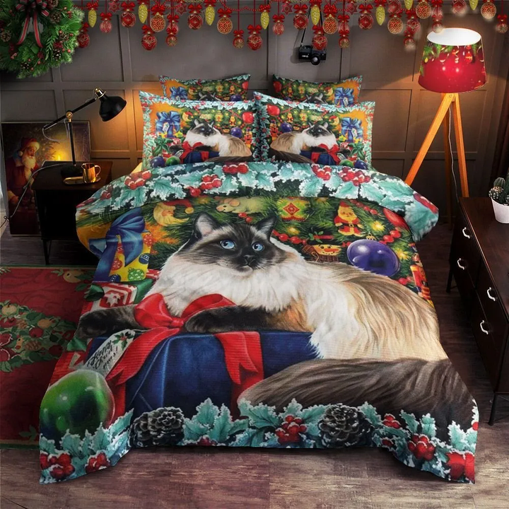 Christmas Cat Bedding Set