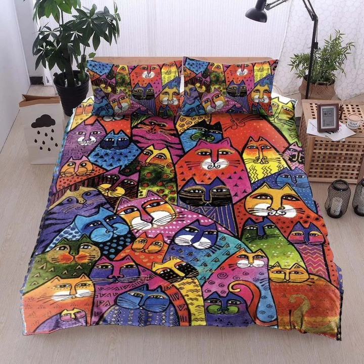 Colorful Cat Bedding Set