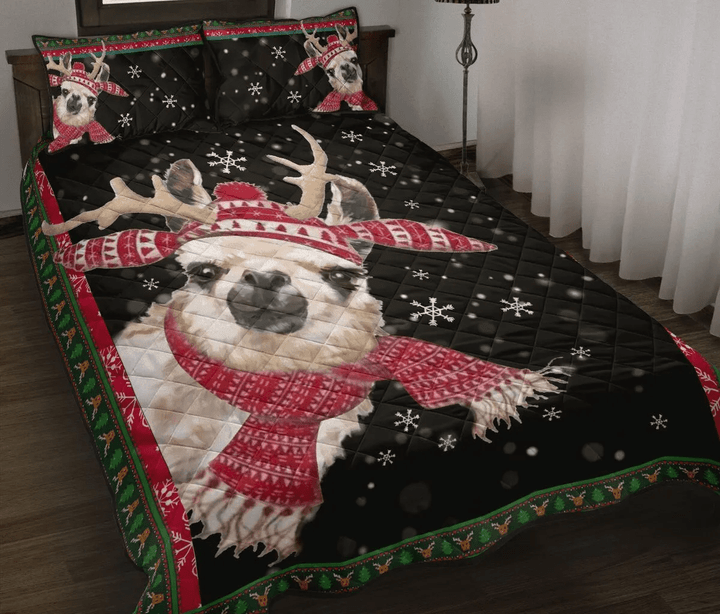 Llama Christmas Bedding Set