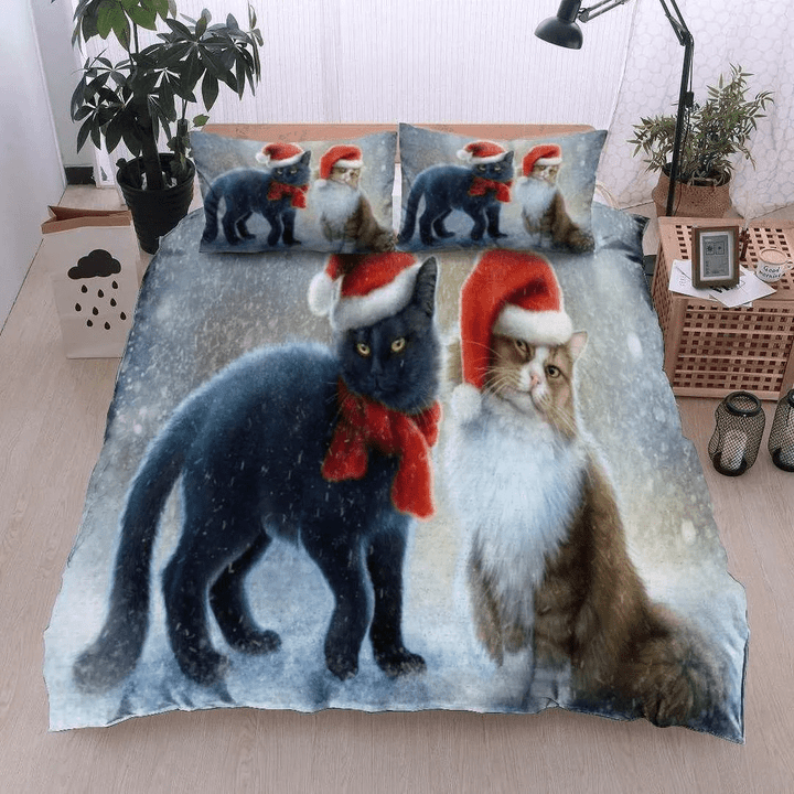 Christmas Cat Bedding Set