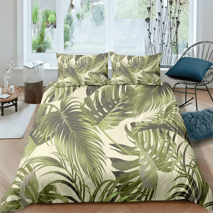 Palm Leaf Patterns Bedding Set