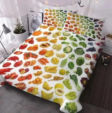 Vegetables Fruits Bedding Set
