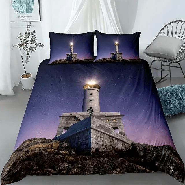Lighthouse Landscape Bedding Set