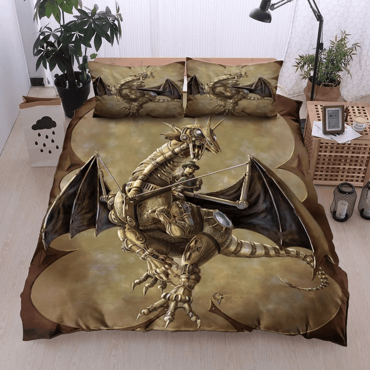 Steampunk Dragon Bedding Set