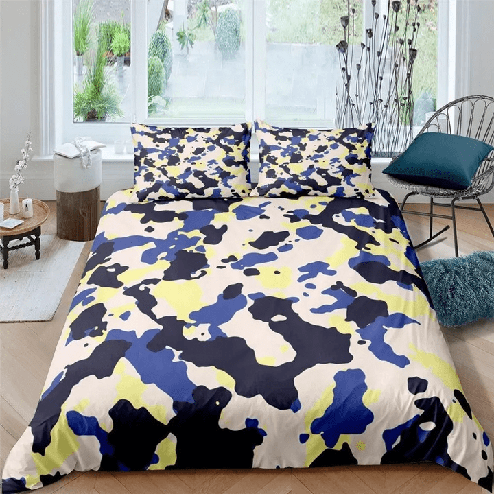 Camouflage Color Themed Bedding Set