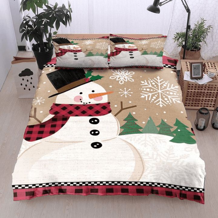 Snowman Christmas Bedding Set