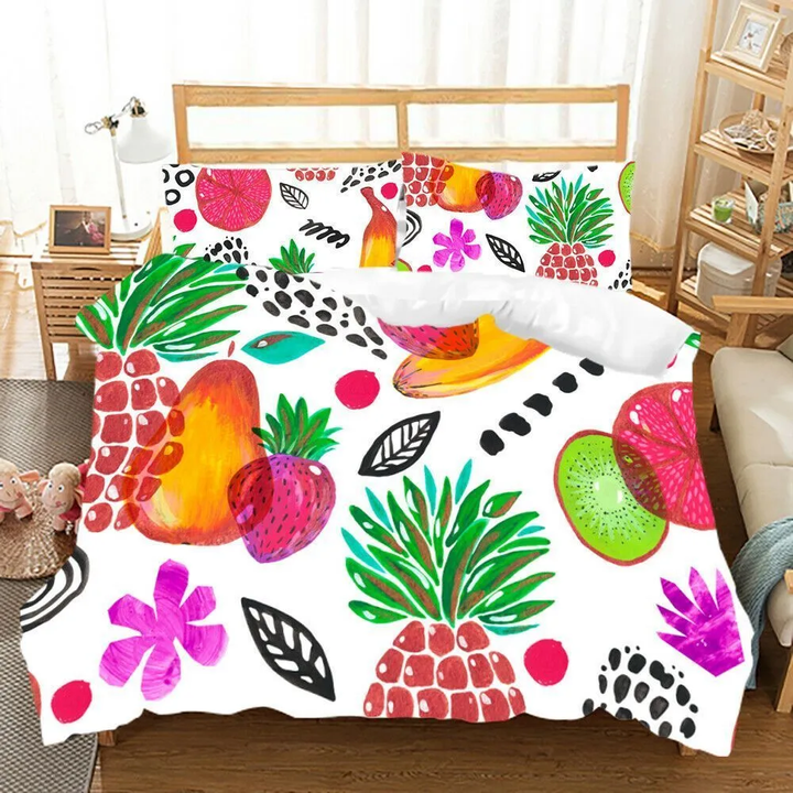 Watercolor Fruit Bedding Set