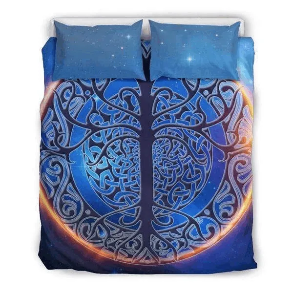 Celtic Cosmos Tree Of Life Bedding Set