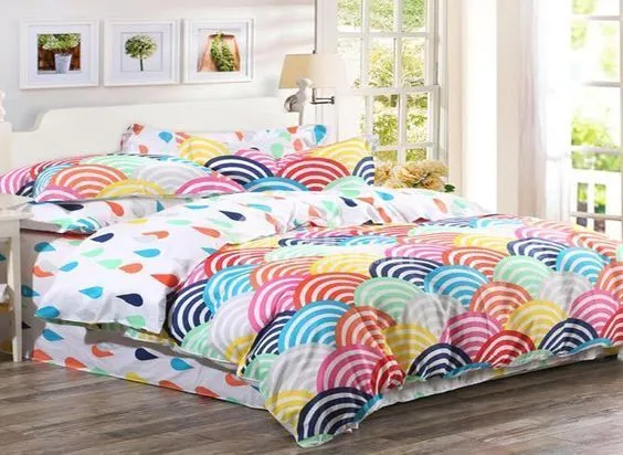 Colorful Rainbow Bedding Set