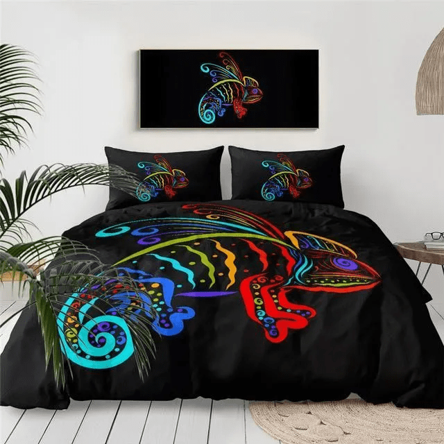Colorful Lizard Bedding Set
