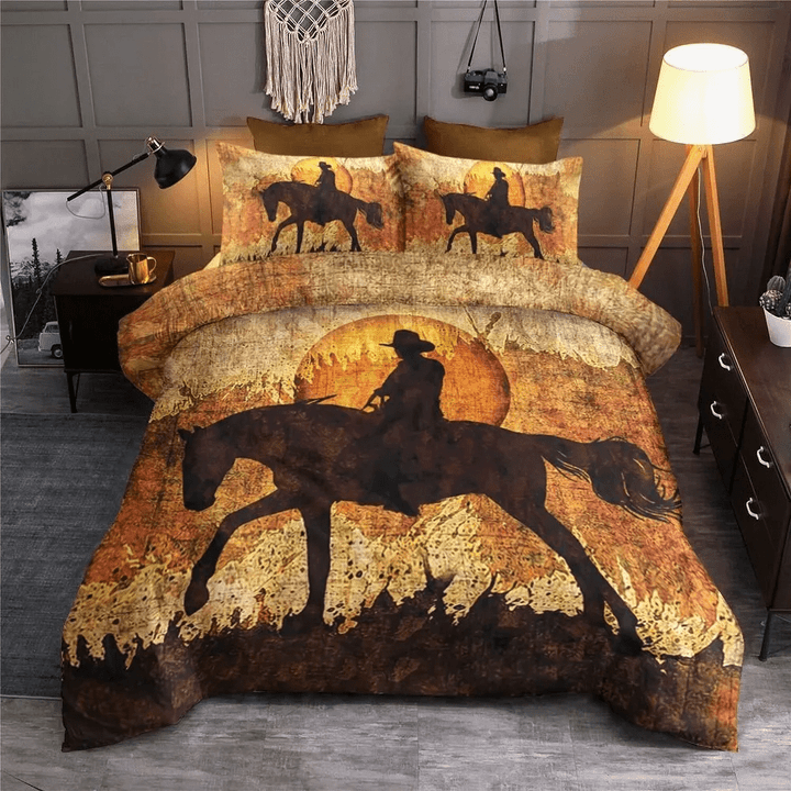 Cowboy Western Mounted Bedding Set