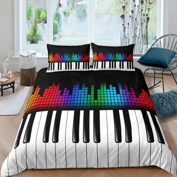 Piano Keys Tune Bedding Set