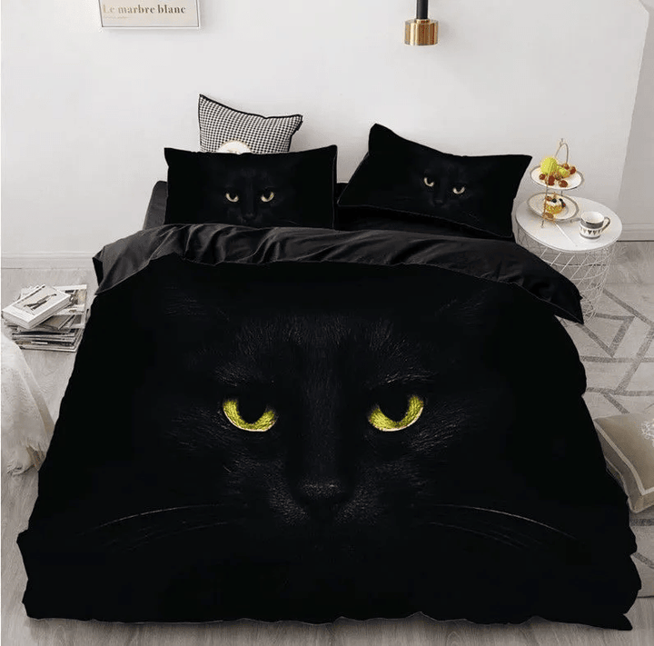 Black Cat Bedding Set