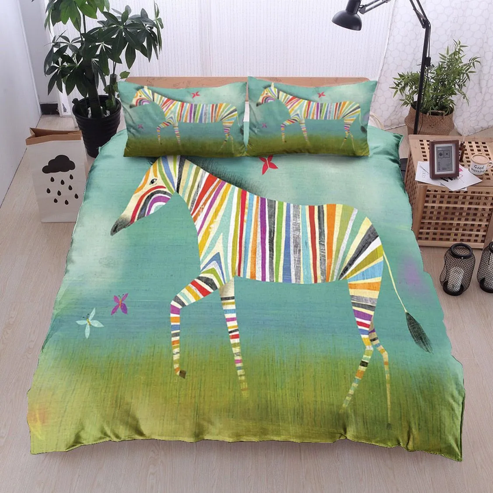 Zebra Colorful Bedding Set